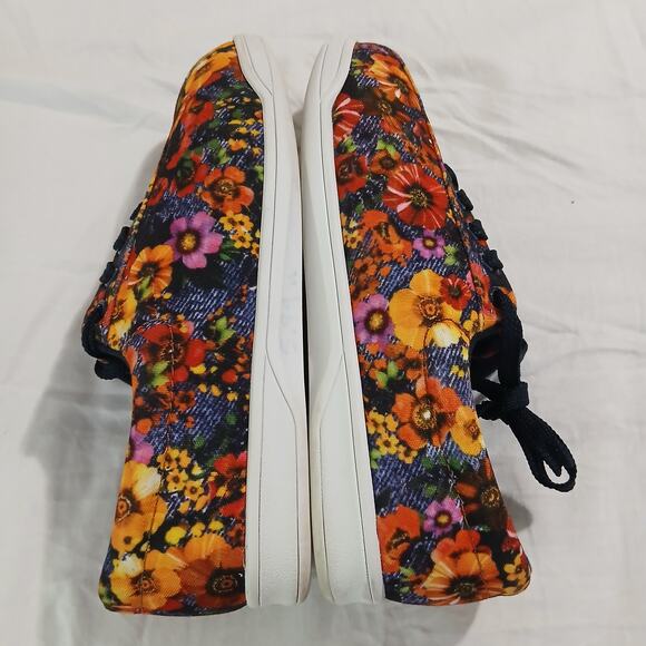 Easy Spirit W7 Floral Tie canvas style slp on sneaker High-quality white treads - Picture 6 of 14